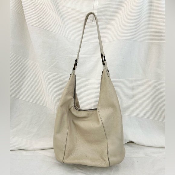 American Leather Co. Carrie Hobo Bag in Ivory Cream Stone - Picture 3 of 16